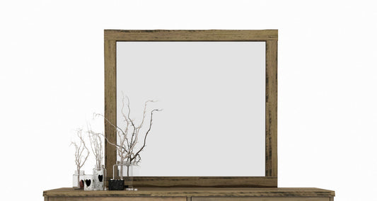 Bindi Dressing Table Mirror Natural Marri Wood Grain Finish