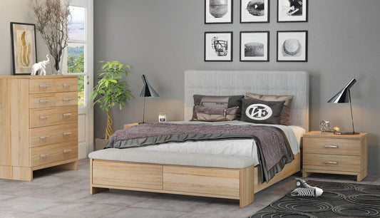 Phoenix Oak Bed Frame with Storage