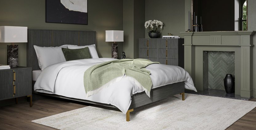 Camber Bed Acacia Wood