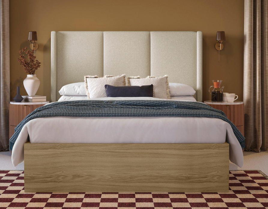 Rosa Wood & Upholstered Storage Bed