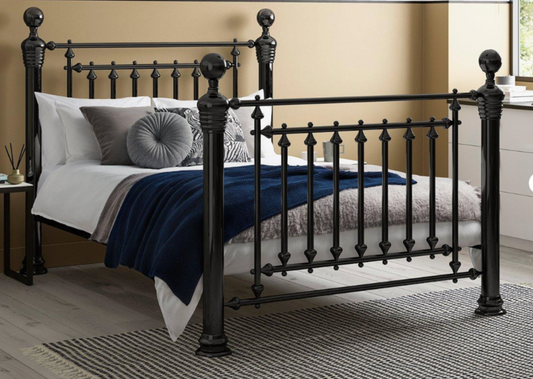 Hugo Nickel Plated Metal Bed Frame