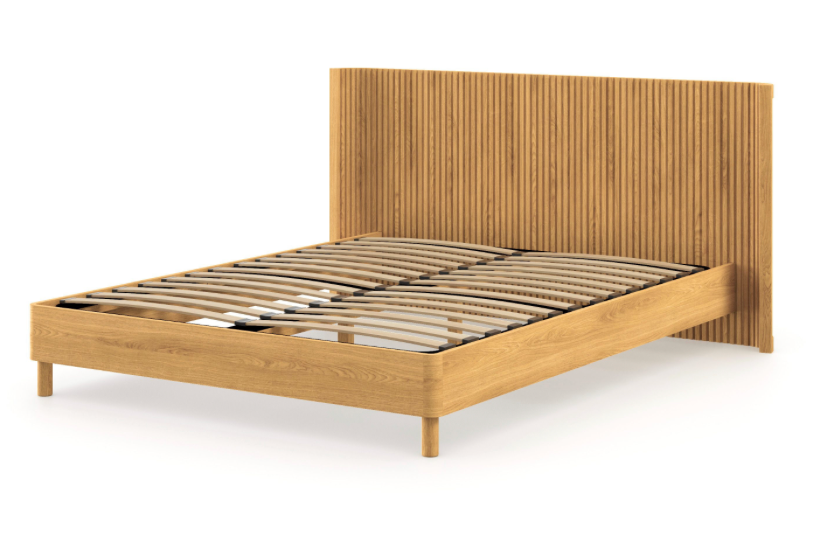 Jacob Bed Natural Wood Light or Dark Stain Finish