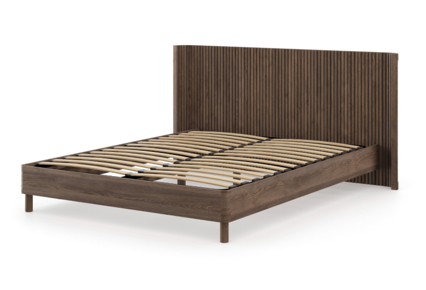 Jacob Bed Natural Wood Light or Dark Stain Finish