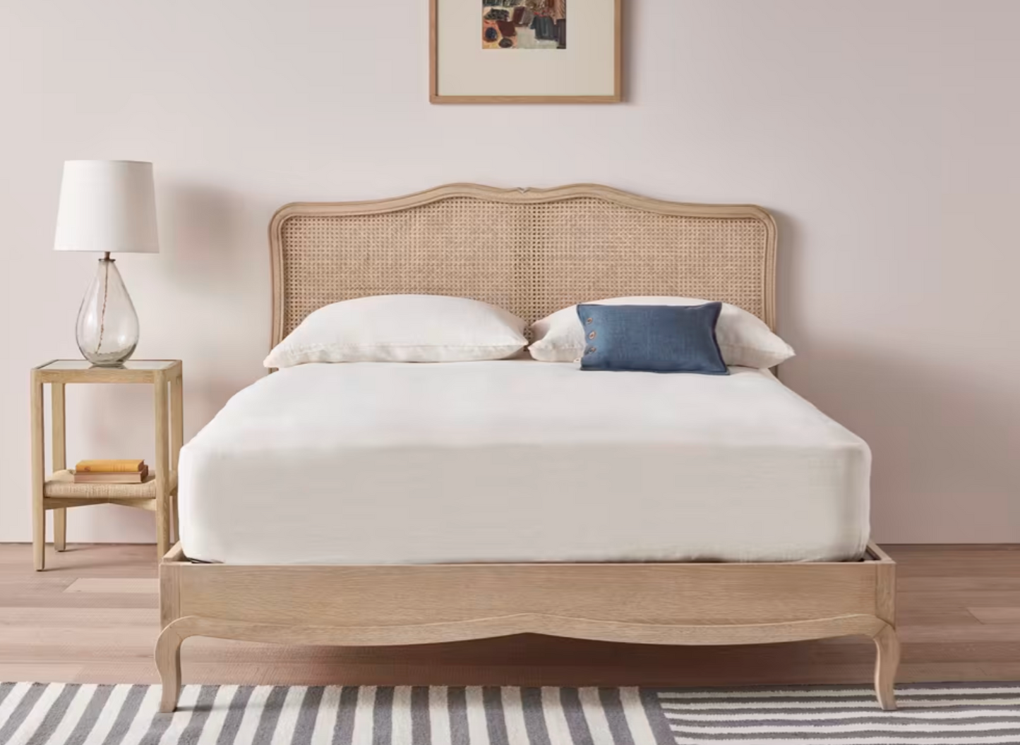 Margot Bed Natural Oak & Rattan