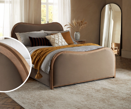 Chester Upholstered Wood Bed with Storage