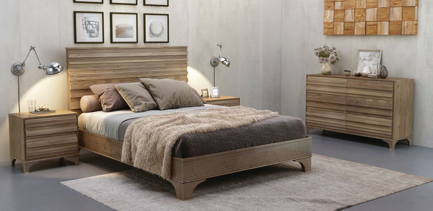 Avery Oak Bed