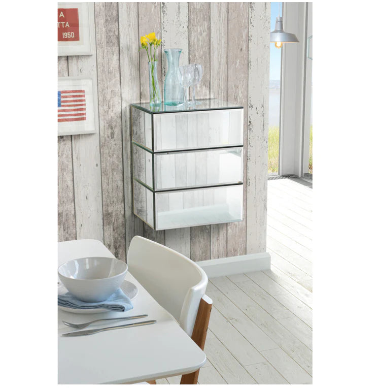 Uno Rectangular Wall Shelf - Mirrored