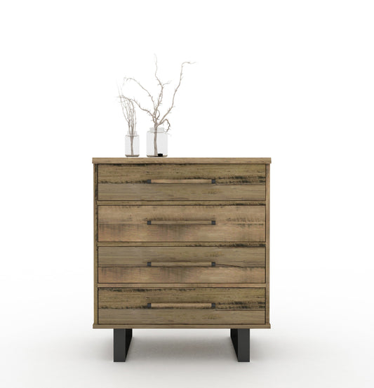 Bindi Tallboy Natural Marri Wood Grain Finish