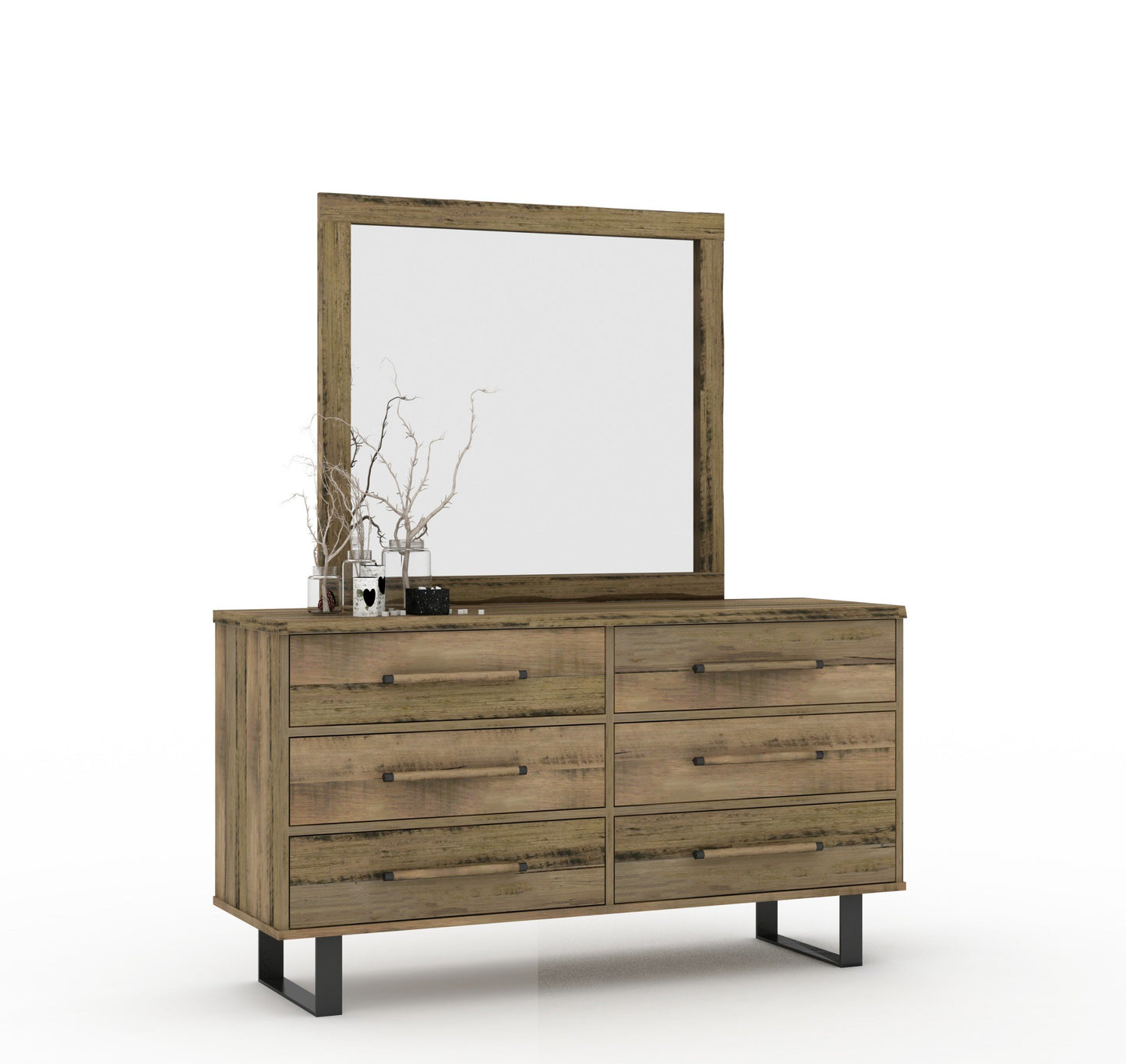 Bindi Dressing Table Natural Marri Wood Grain Finish