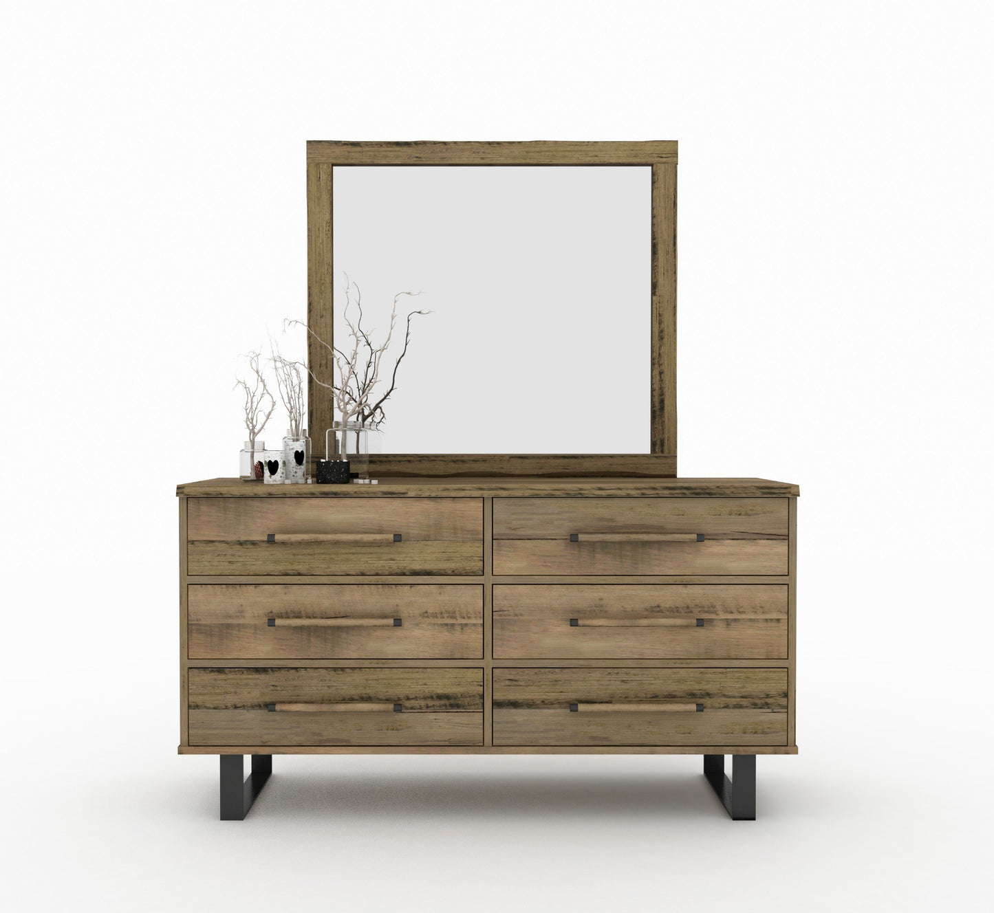 Bindi Dressing Table Natural Marri Wood Grain Finish