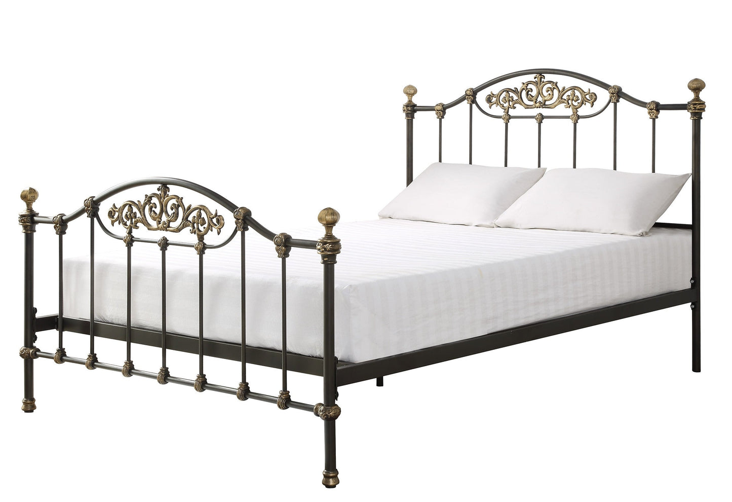 WENTWORTH Queen Size Cast and Wrought Iron Bed