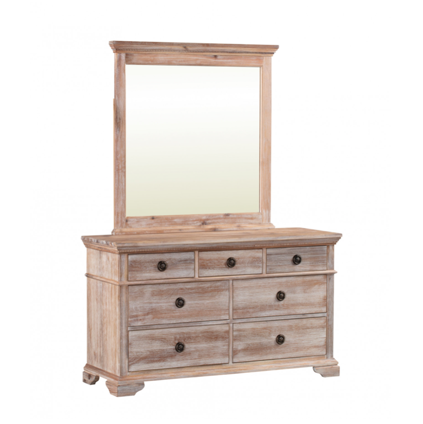 IBIZA Dressing Table 7 Drawers Acacia Wood