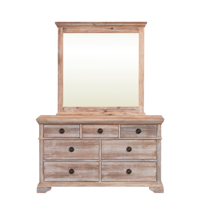 IBIZA Dressing Table 7 Drawers Acacia Wood