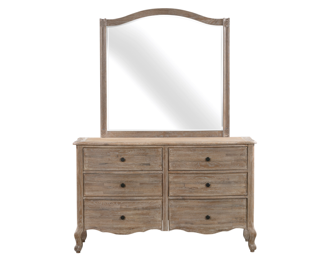 ANNECY Dressing Table Oak Brushed Weathered Finish