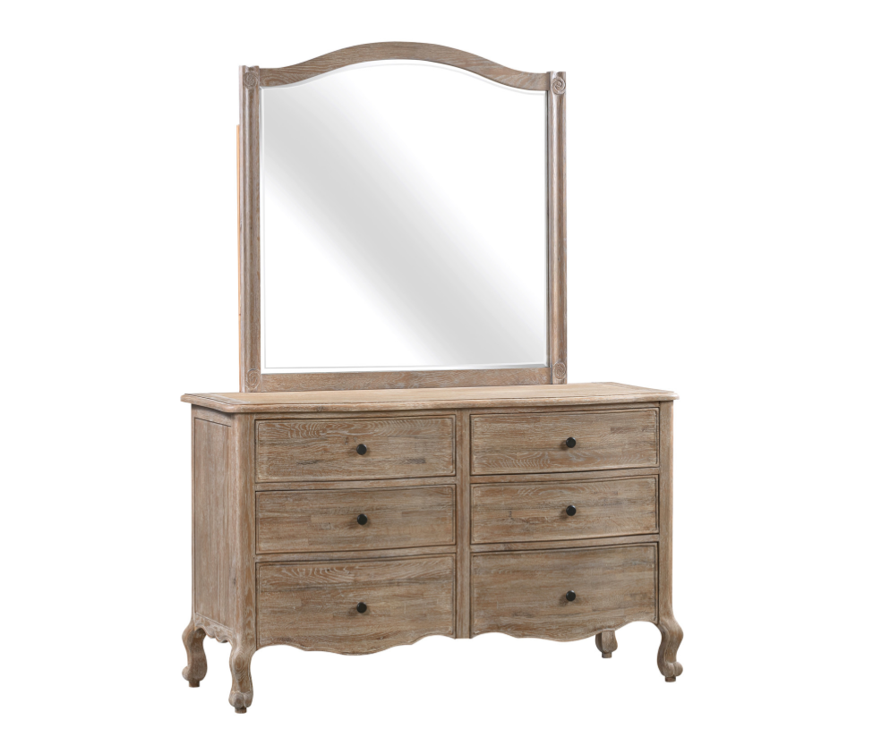 ANNECY Dressing Table Oak Brushed Weathered Finish