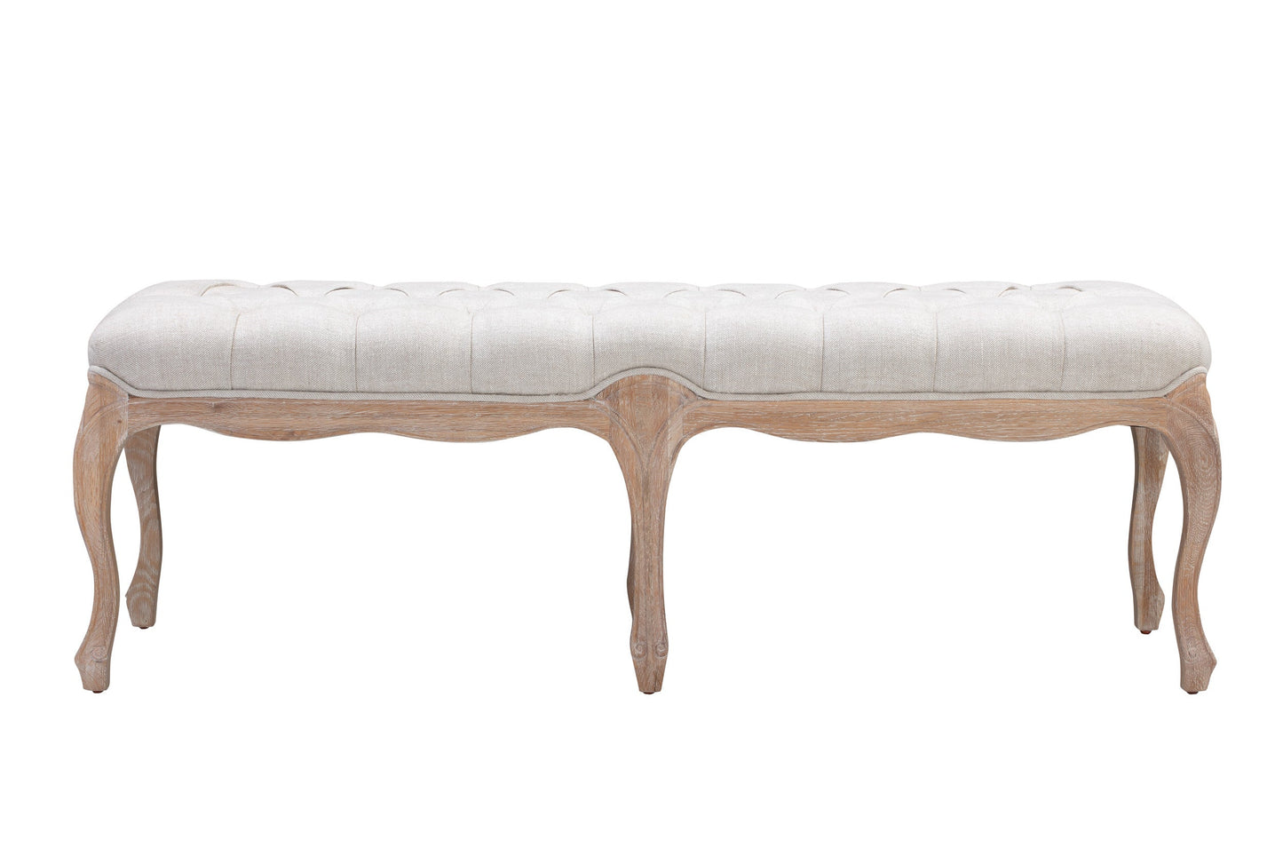 MONTEREY Upholstered Bench WHITE OAK