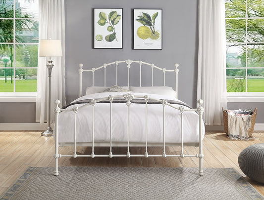 CLAREMONT King Single Size Cast and Wrought Iron Bed