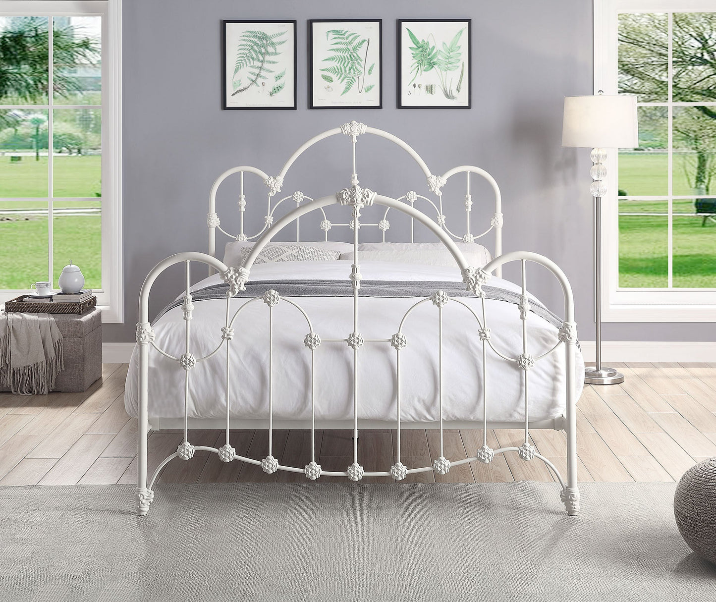 NORMANDY Queen Size Cast and Wrought Iron Bed