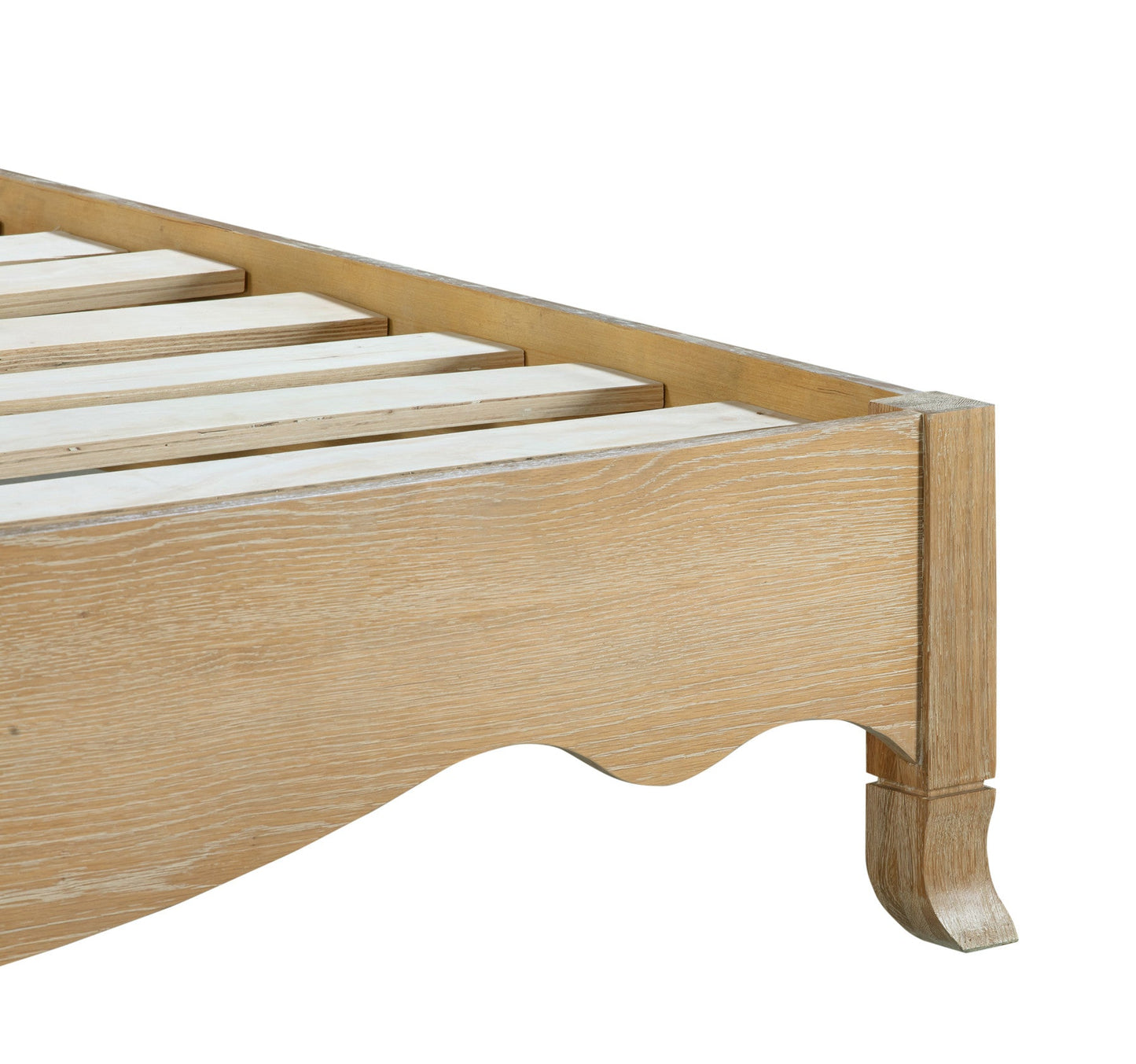 SIENA Queen European Oak & Upholstered Bed