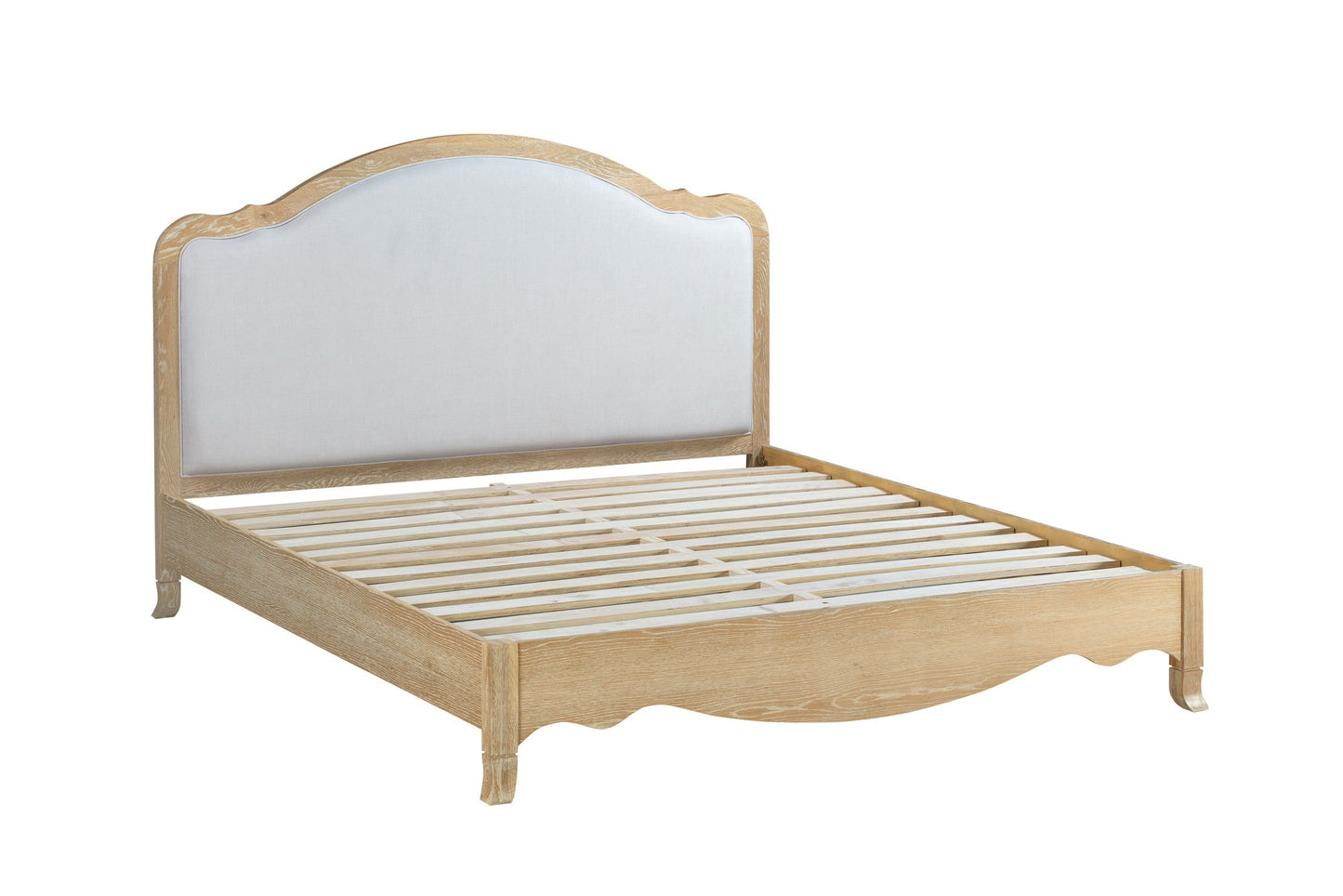 SIENA Queen European Oak & Upholstered Bed